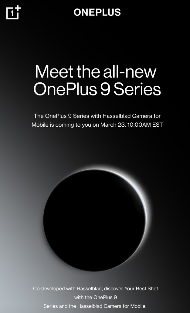 OnePlus 9 Series is coming March 23